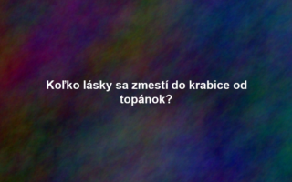Koľko lásky sa zmestí do krabice od topánok?