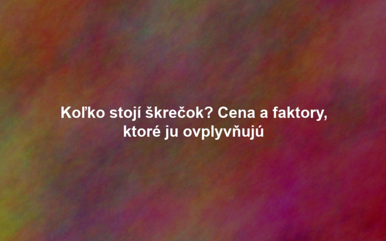 Koľko stojí škrečok? Cena a faktory, ktoré ju ovplyvňujú