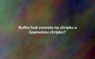 Koľko ľudí zomrelo na chrípku a španielsku chrípku?