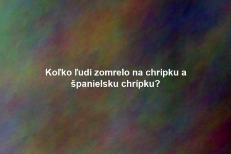 Koľko ľudí zomrelo na chrípku a španielsku chrípku?