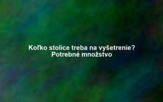 Koľko stolice treba na vyšetrenie? Potrebné množstvo